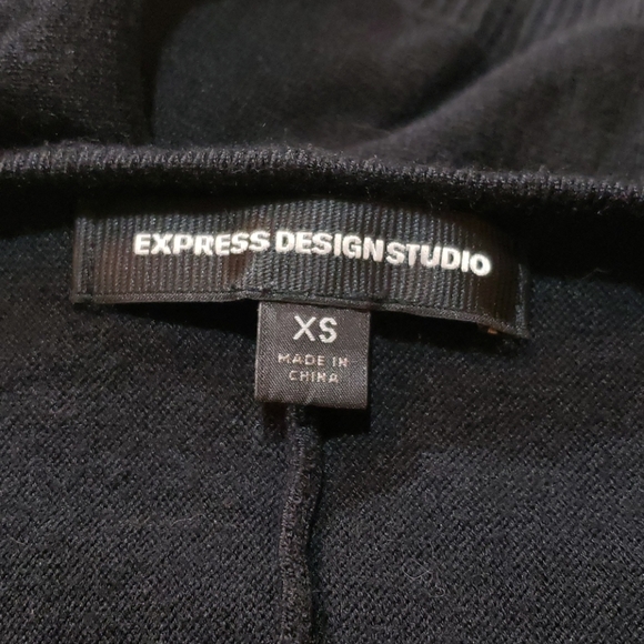 ~Express Design Studio Black Sweater Sz. XS - Picture 6 of 7